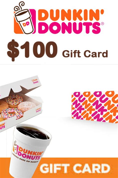 Free Dunkin' Donuts gift cards