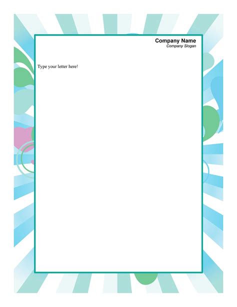 A screenshot of free editable stationery templates