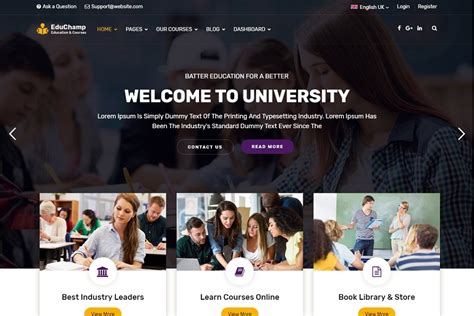 Free Education Web Template Responsive