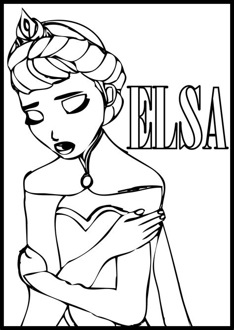 Free Elsa Coloring Pages