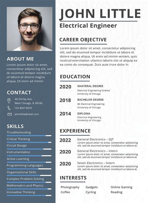 Free Engineer Resume Template