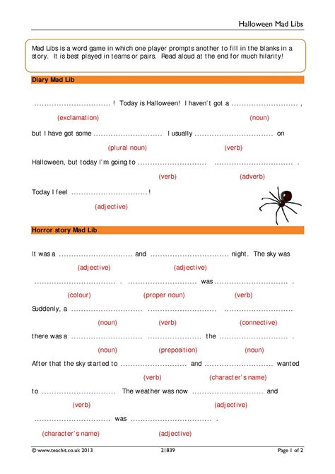 Free English worksheets KS3