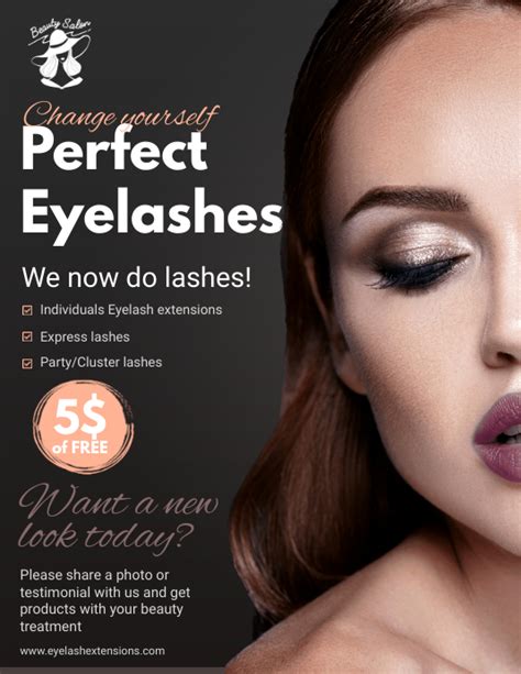 Free Eyelash Extension Flyer Templates