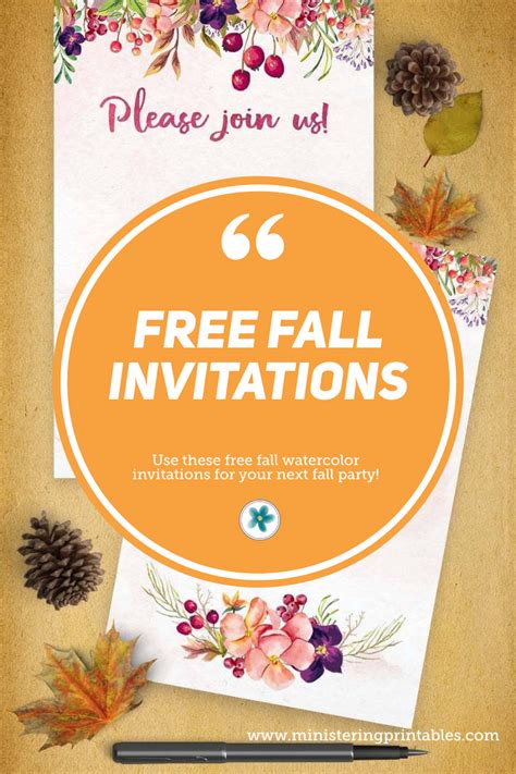 free fall invitation templates