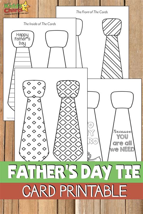 Free Fathers Day Tie Printables