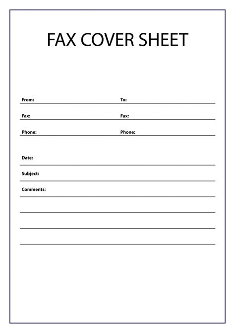 Free Fax Cover Sheet Template