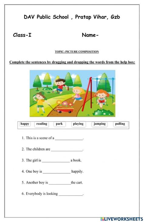 Free Fill In The Blank Worksheet Templates For Reading Comprehension