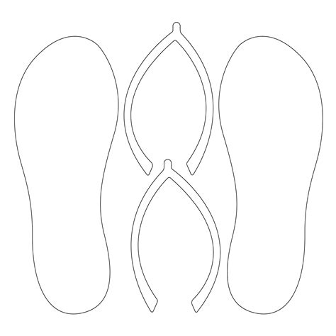 Free Flip Flop Template Printable