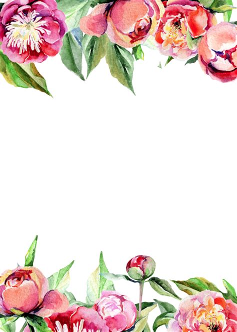 Peony Free Flower Template Printable Design