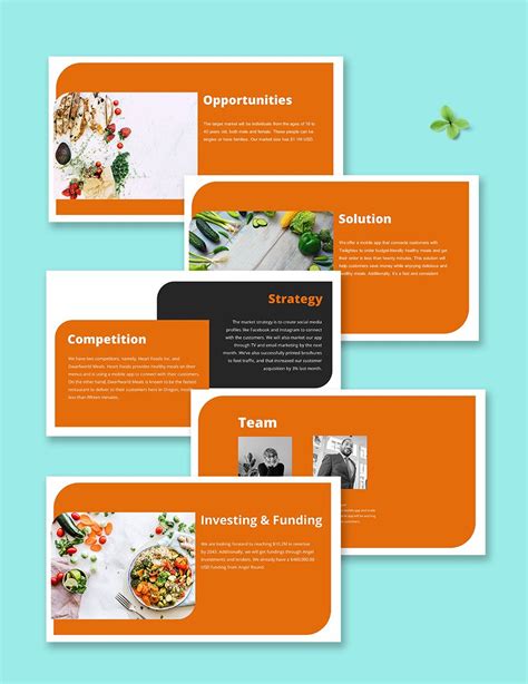 Free Food Startup Pitch Deck Template