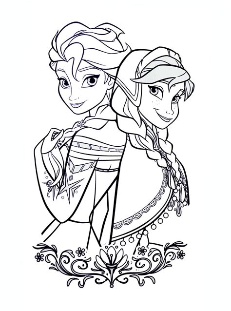 Free Frozen Coloring Pages Image 7