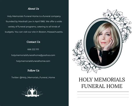 Free Funeral Brochure Template