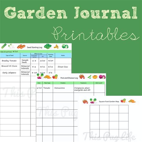 Free Garden Journal Template Download