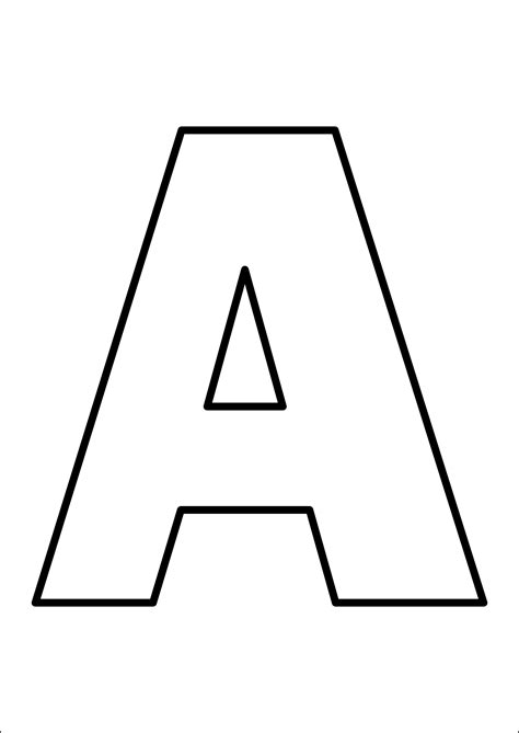 Free Giant Alphabet Template