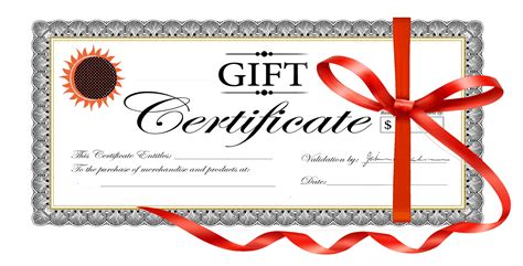 Free Gift Certificate Templates