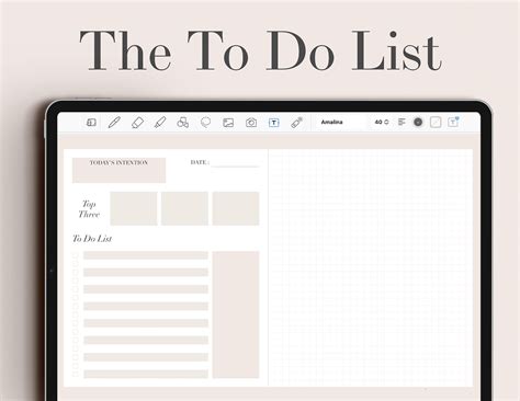 Free Goodnotes to do list templates