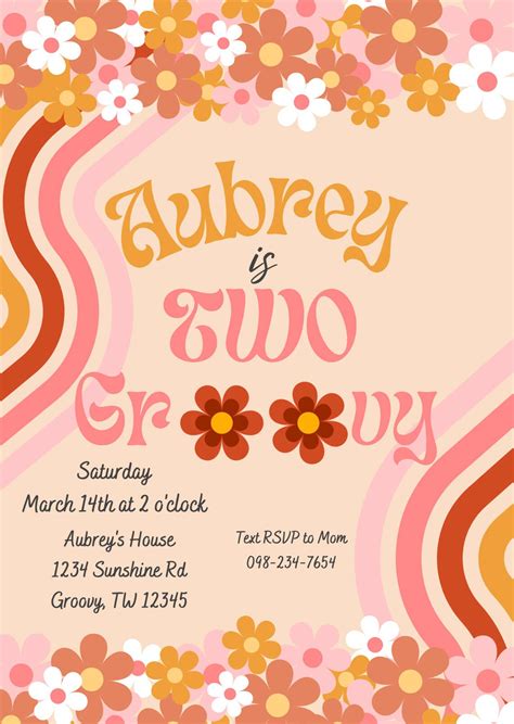 Free Groovy Invitation Template