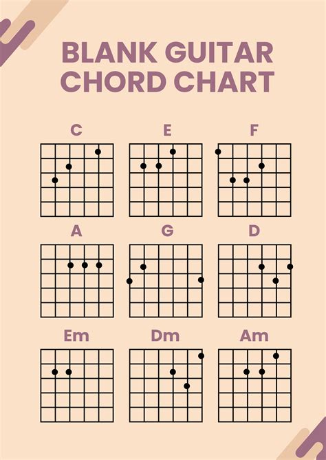 Free Guitar Chord Chart