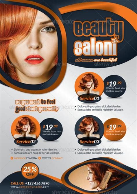 Free Hair Flyer Templates