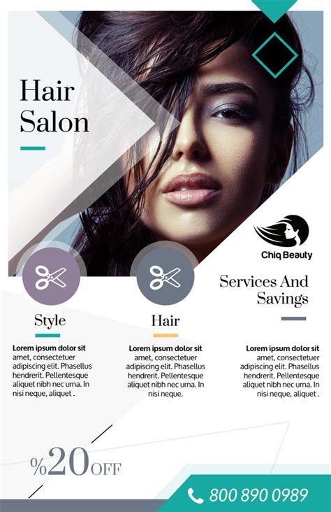 Free Hair Salon Flyer Templates Designs