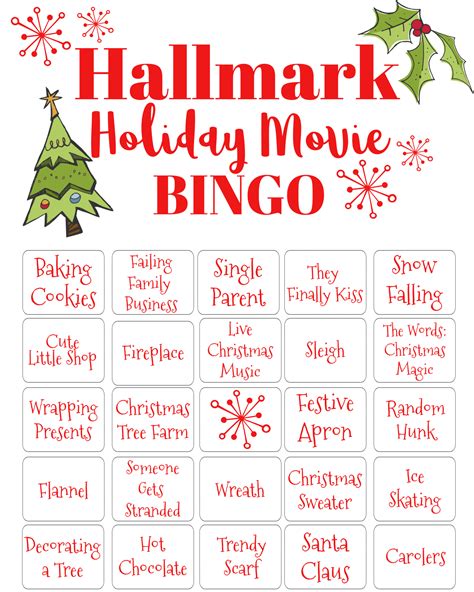 5 Free Hallmark Bingo Printables