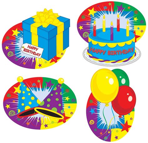 Free happy birthday cutouts