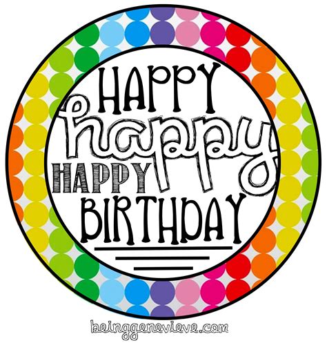 Free Happy Birthday Tags