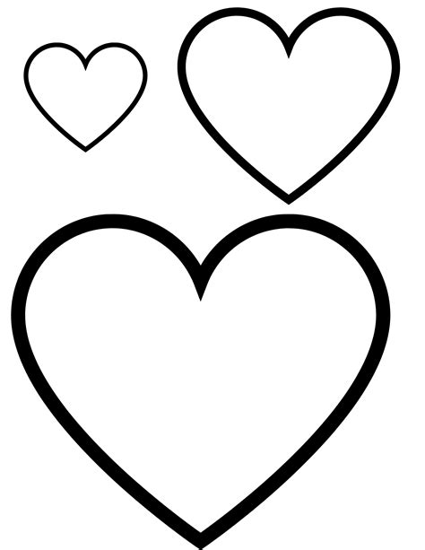 Free heart template printable with watercolor design