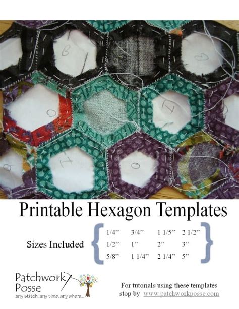 Free Hexagon Quilt Template