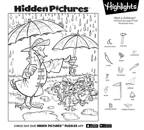 Hidden pictures printables for kids