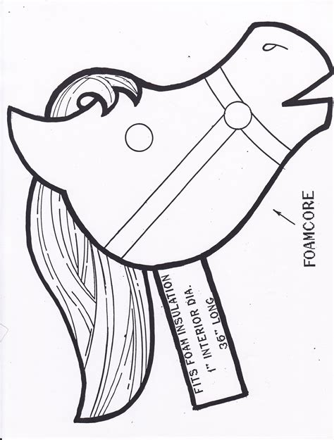 Free Hobby Horse Head Template