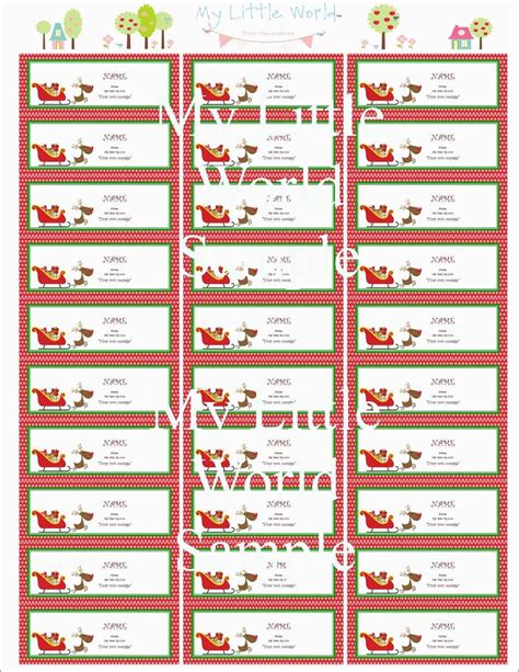 Free Holiday Mailing Label Templates