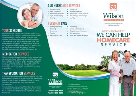 Free Home Care Brochure Template Download