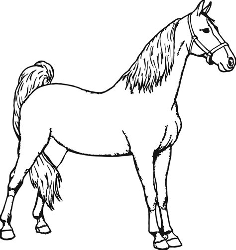 Free horse coloring pages for kids to print