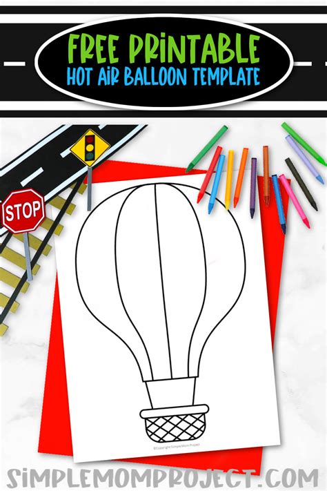 Free Hot Air Balloon Templates