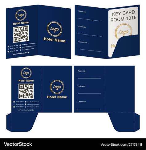 Free Hotel Key Card Holder Template