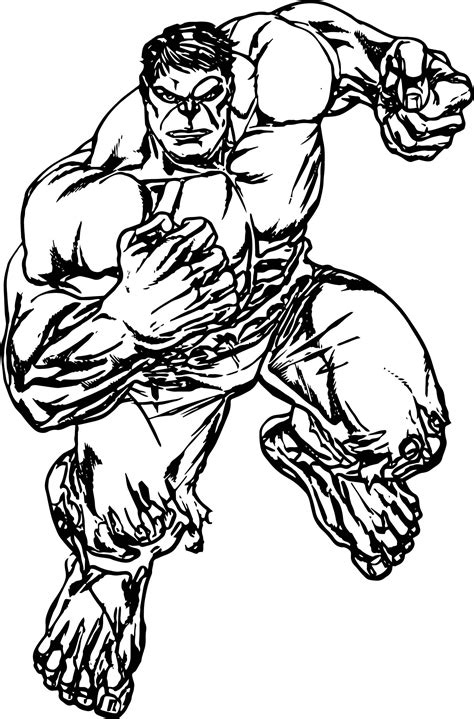 Free Hulk coloring pages