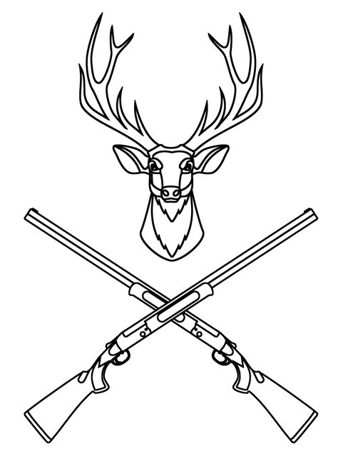 Free Hunting Coloring Pages