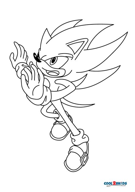 Free Hyper Sonic Coloring Pages