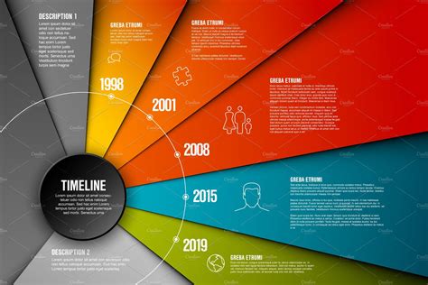 Free Illustrator Timeline Template 4