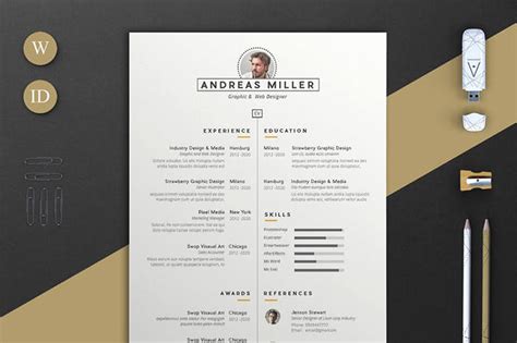 Free InDesign CV Template