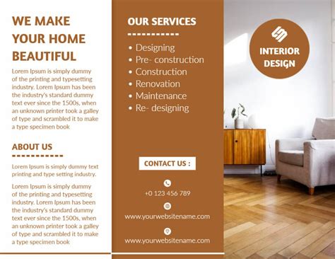 Free Interior Design Brochure Templates