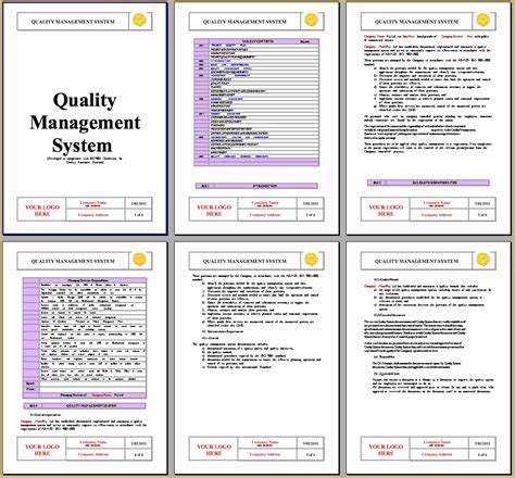 Free ISO 9001:2015 template downloads