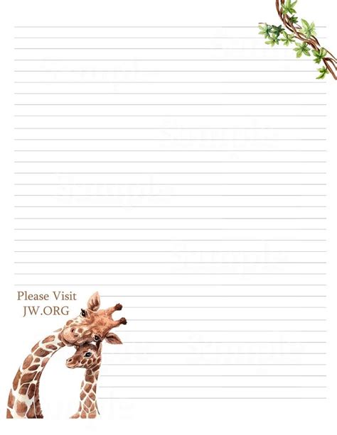 Free JW Letter Writing Templates Download