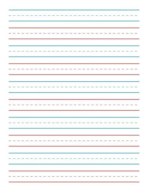 Free Kindergarten Lined Paper Printable