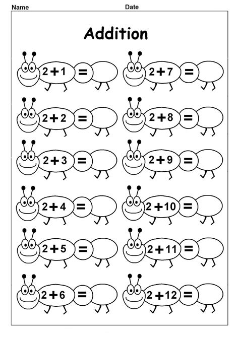 Free Kindergarten Math Worksheets