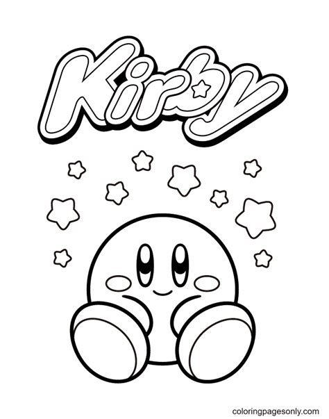 Free Kirby Printable Coloring Pages for Kids