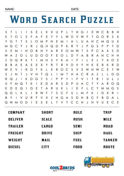 Free Large Print Word Searches