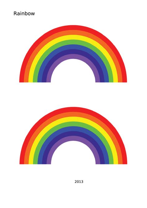 A free large rainbow template