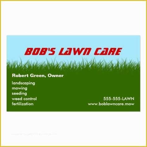 Free Lawn Care Business Card Templates Download